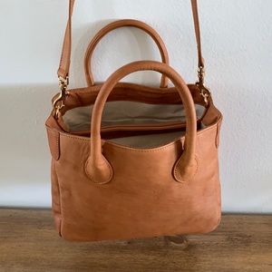 Beautiful Italian Leather Mark & Graham Elisabetta (medium) Handbag in Cognac